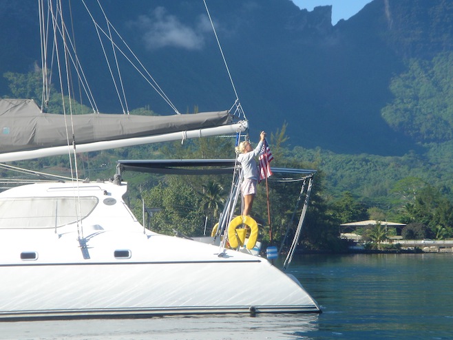 Moorea Ali Hanging Flag